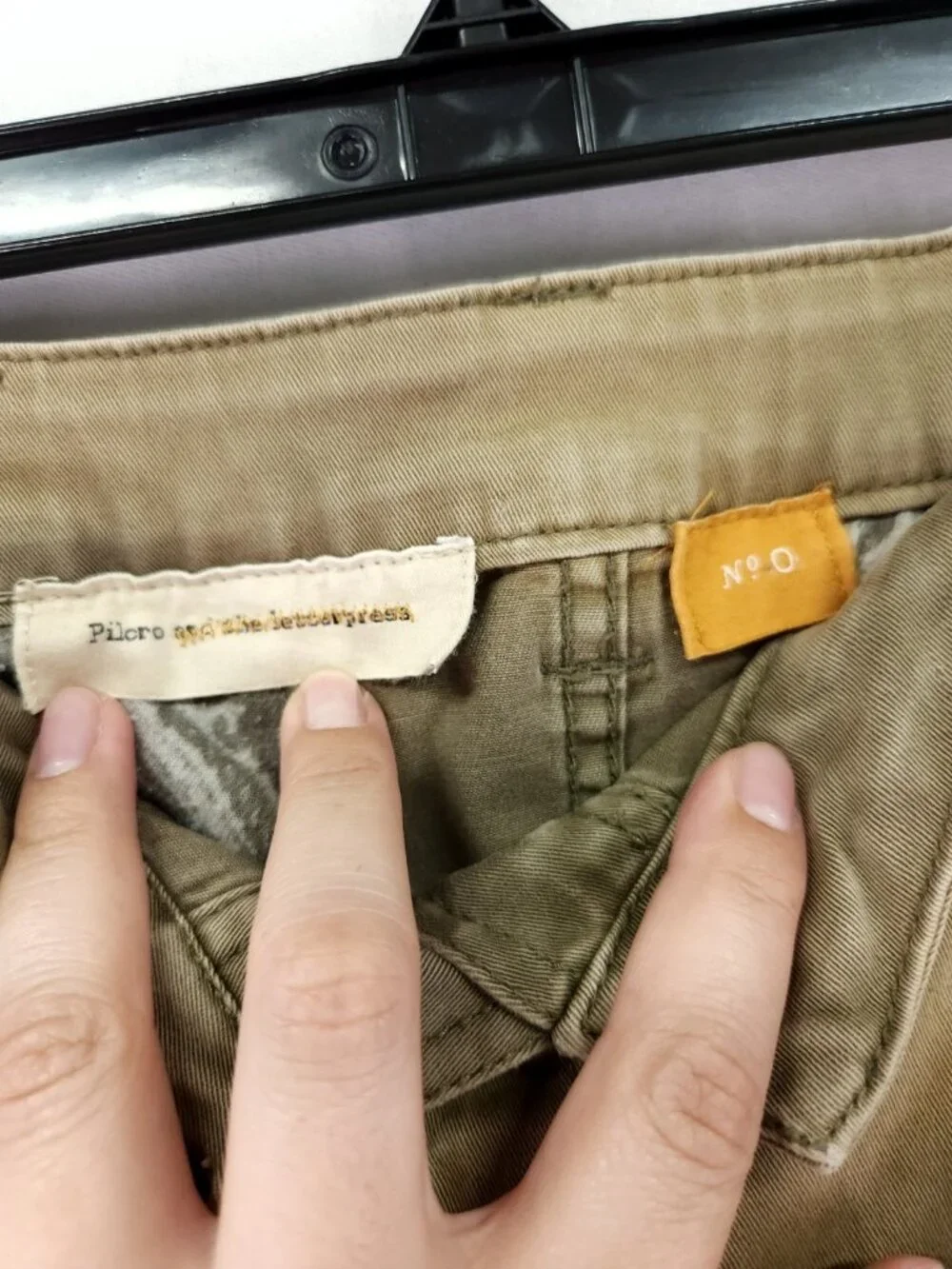 Anthropologie Pilcro and The Letterpress Sun-Faded Utility Skirt Size 0 26x18 - Picture 9 of 11
